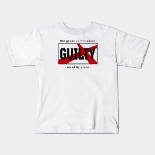 Guilty Saved By Grace Kids T-Shirt